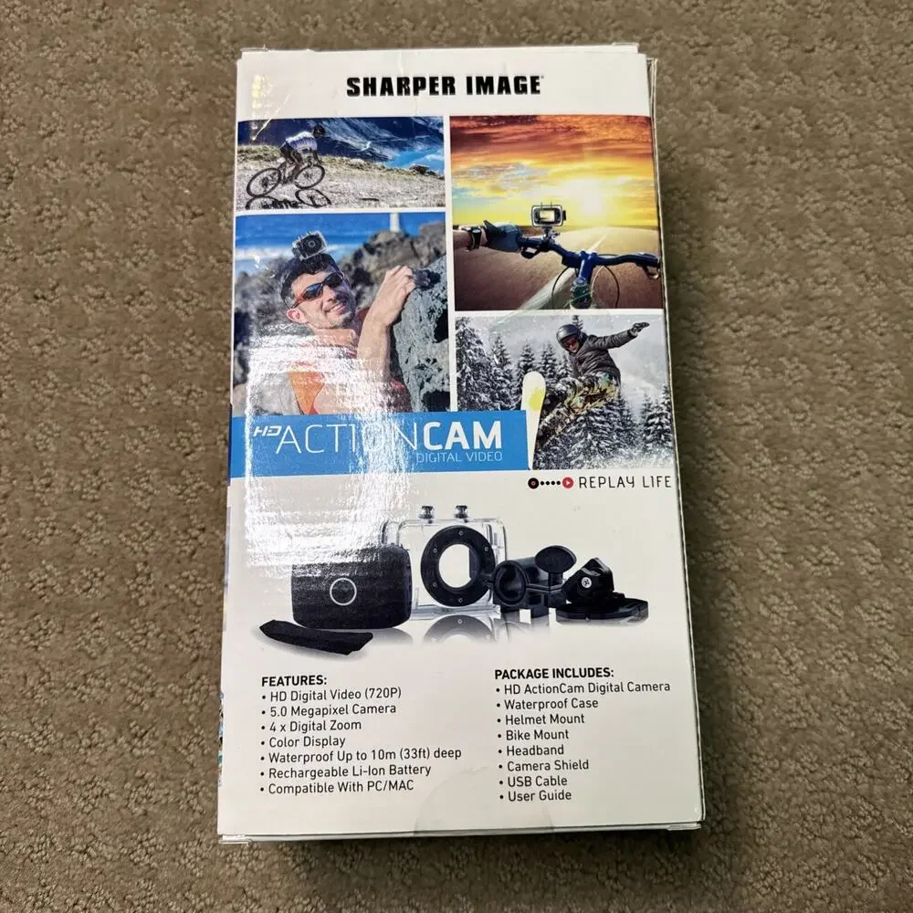 New Sharper Image HD Action Cam Digital Video 720P 5M Pixels ($120 Retail!)